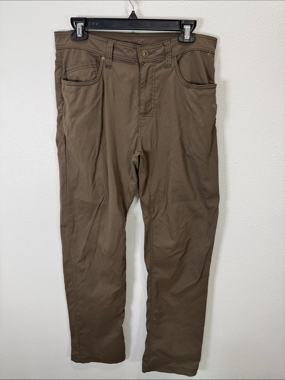 Prana breath Brion Chinos in Olive Brown